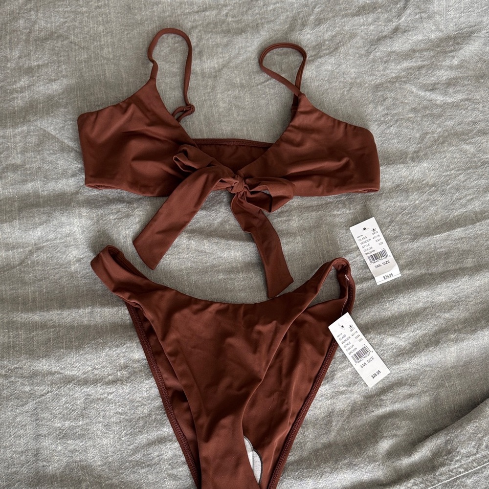 NWT Pacsun Brown Bikini Set